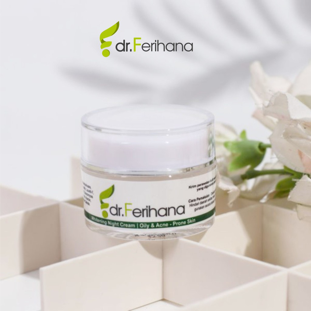 (DR.FERIHANA) GALACTOMYCES NIGHT CREAM FOR OILY ACNE SKIN/ KRIM JERAWAT