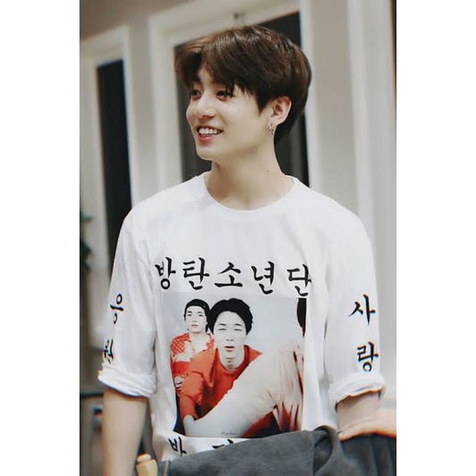 Kaos BTS Jungkook Run Sablon Lengkap Lengan Panjang