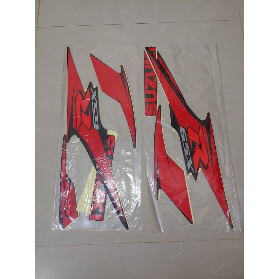 discon             Stiker Bodi & Lis Body & Striping Gsx 150 R Hitam Doff