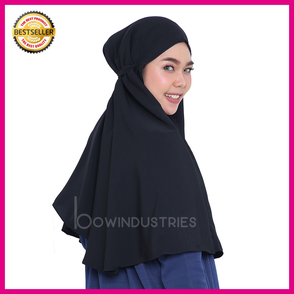 Jilbab Hijab Kerudung Khimar Instan Instant Simple Syari 