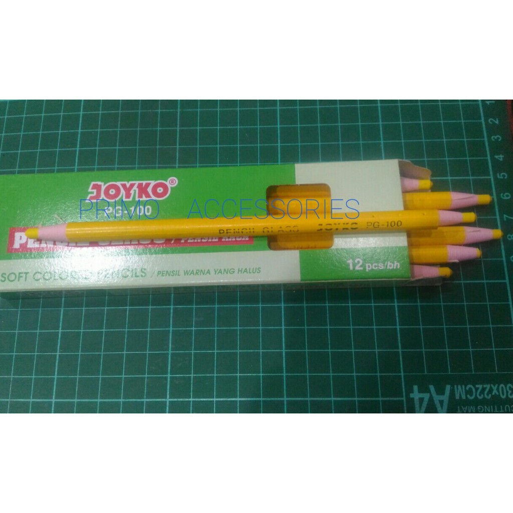 

Pensil Glass / Pensil Kaca / Pensil Kapur / Pensil Jahit Warna: Kuning Merk: JOYKO Type: PG-100