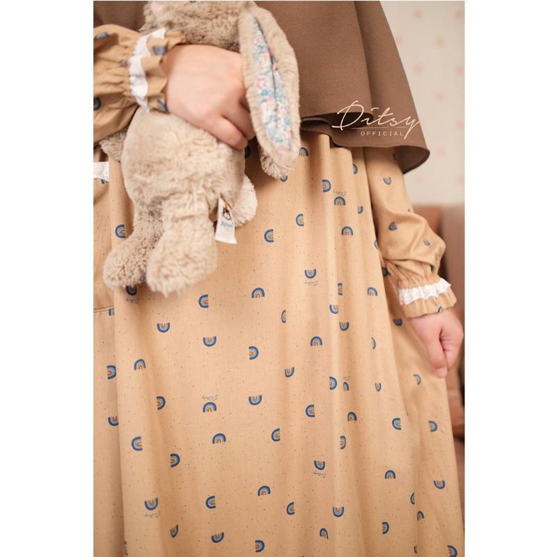 Ditsy oktober 2020 Rainbow Beige size M