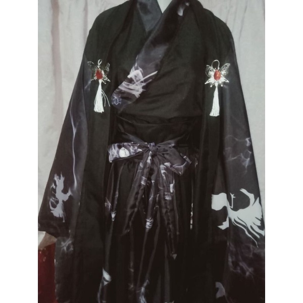 Black Hanfu Smoke Bird - Ancient Chinese Hanfu Male Big Sleeve - TRADITIONAL DRESS - Cosplay - Costume