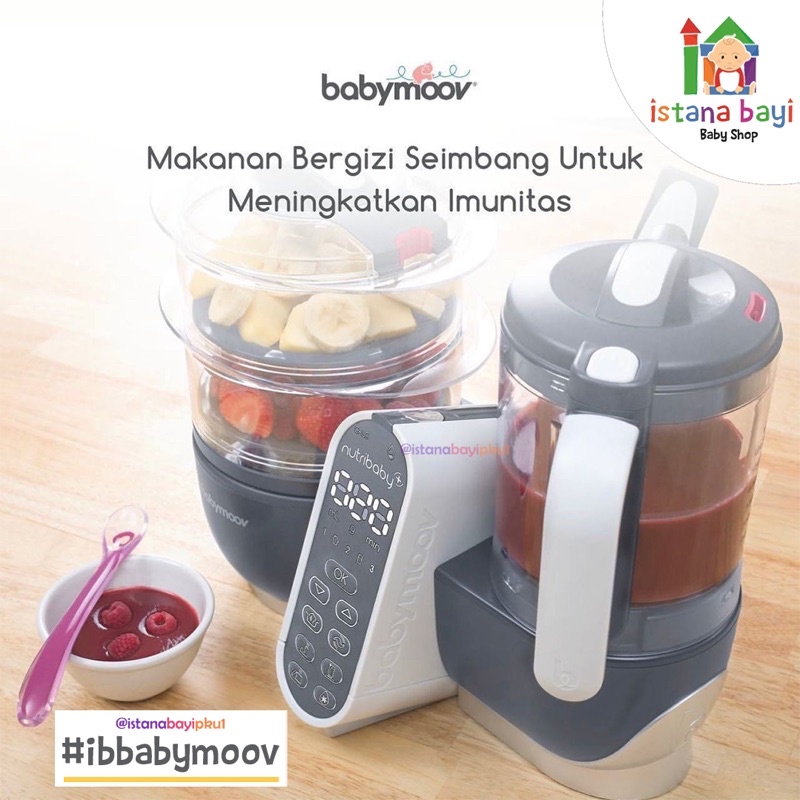 Babymoov Nutribaby Plus Loft White - Food Processor Mpasi