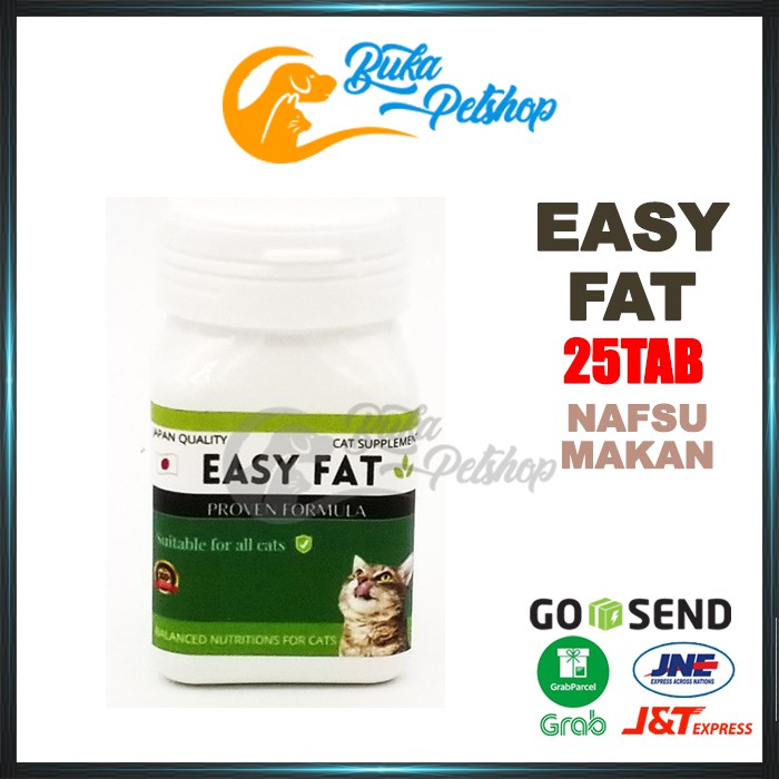 Vitamin Penambah Nafsu Makan Kucing EASY FAT 25TAB