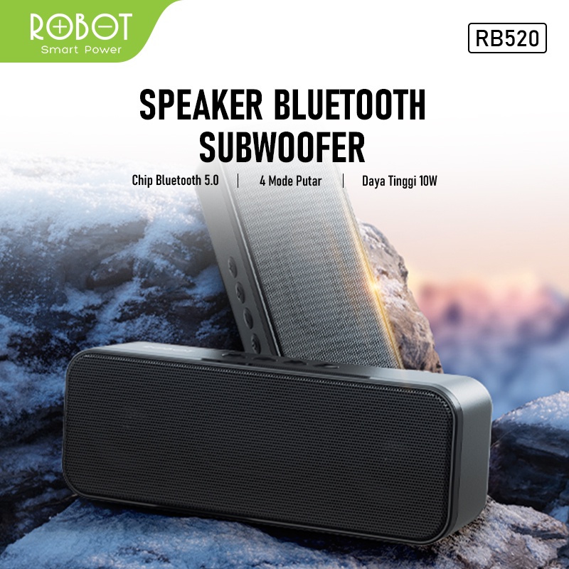 SOUND Speaker Bluetooth Robot RB520 Bluetooth 5.0 Portable Audio Wireless Super Bass Stereo Original - Garansi 1 Tahun