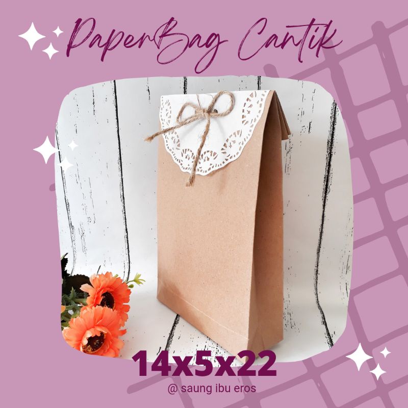

PaperBag Cantik | Paperbag Dengan Kertas Renda | Paper Bag Souvenir Eco Friendly Bag