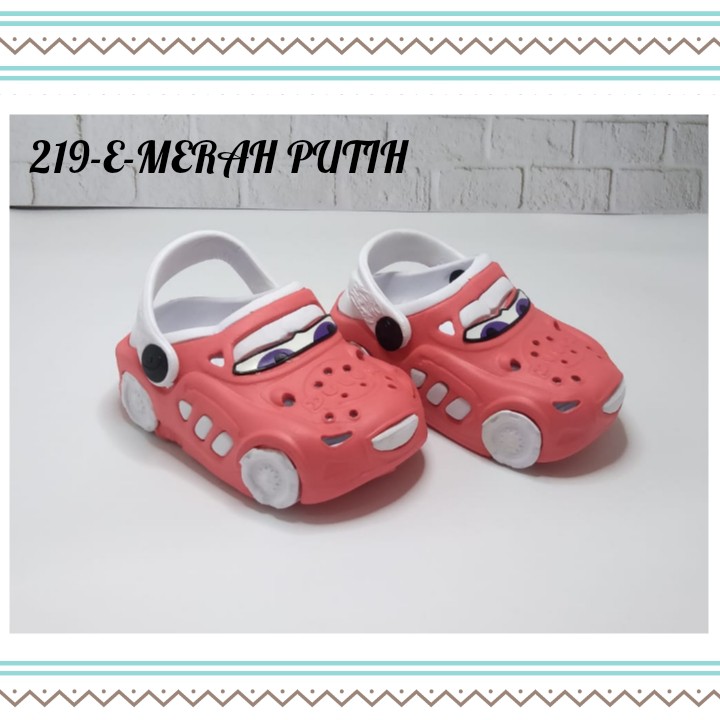 SANDAL DULUX ANAK BALITA - ANAK PAUD MOTIF MCQUEEN LUCU CODE 219E 19-24