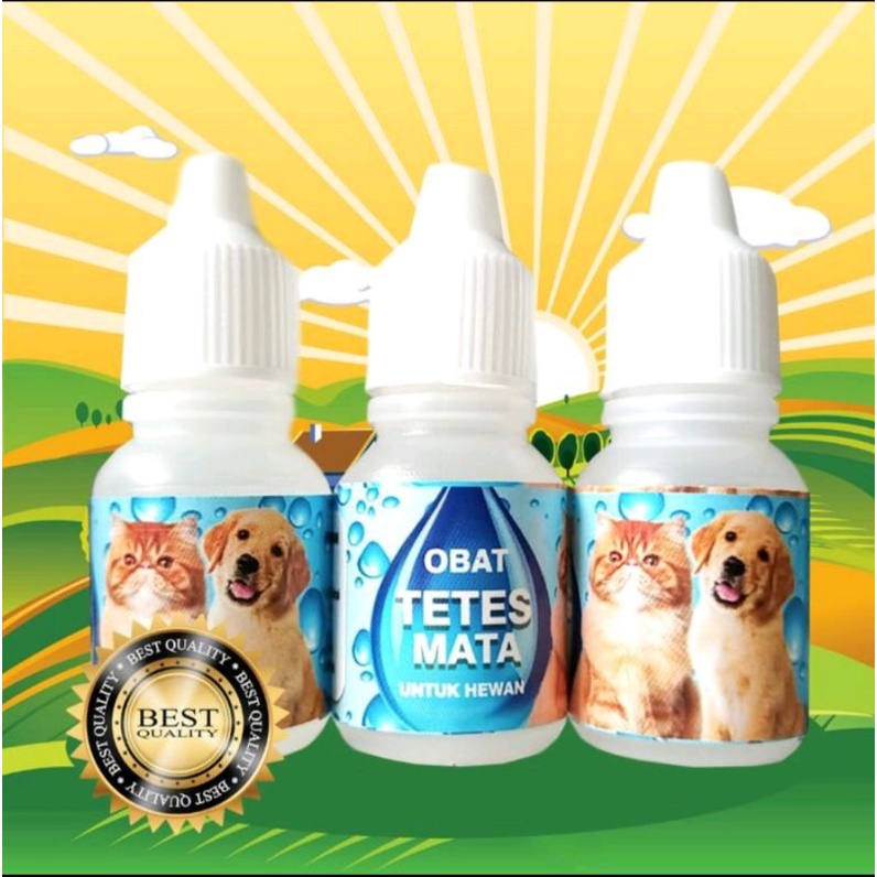 Obat tetes mata kucing anjing hamster mengobati mata iritasi, belekan ampuh