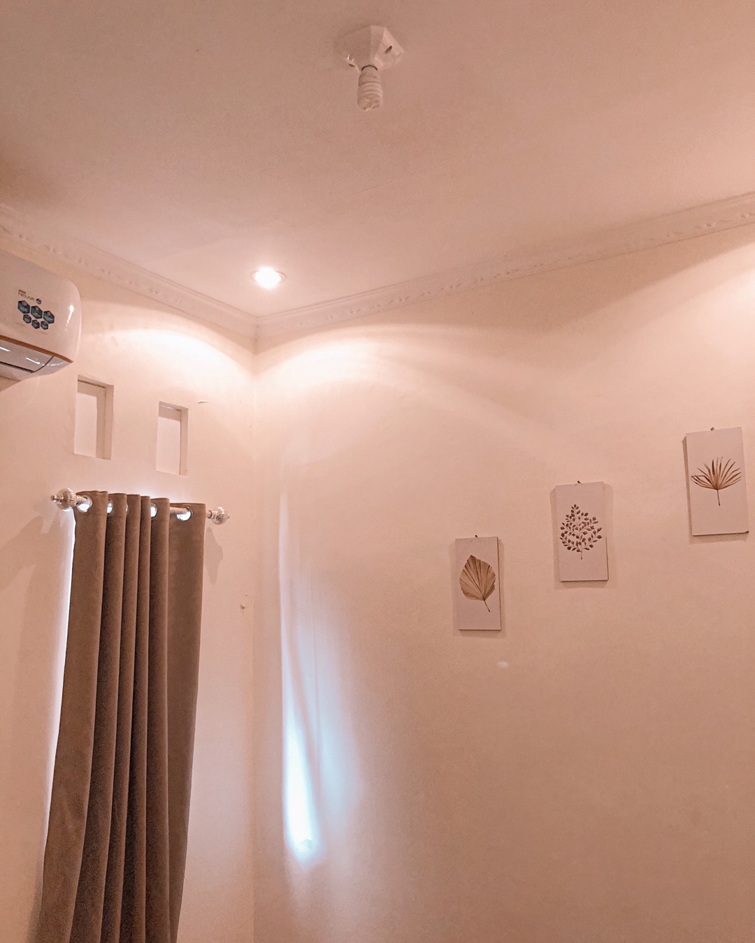 Hiasan Dinding Dekorasi Ruang Tamu Daun Tropis Tanaman Hias