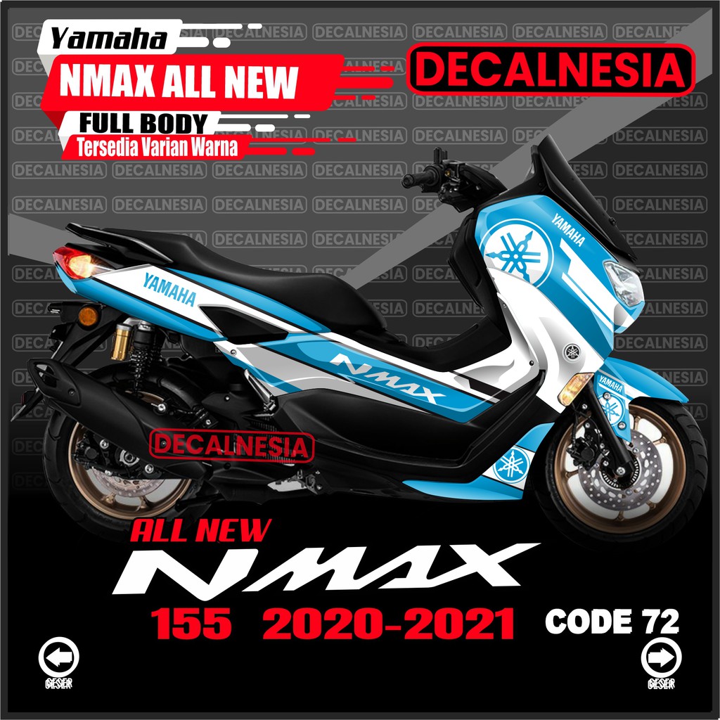 Stiker Decal Nmax New 2020 2021 2022 2023 2024 Full Body Motor Yamaha ABS 155 Variasi Simple Sticker