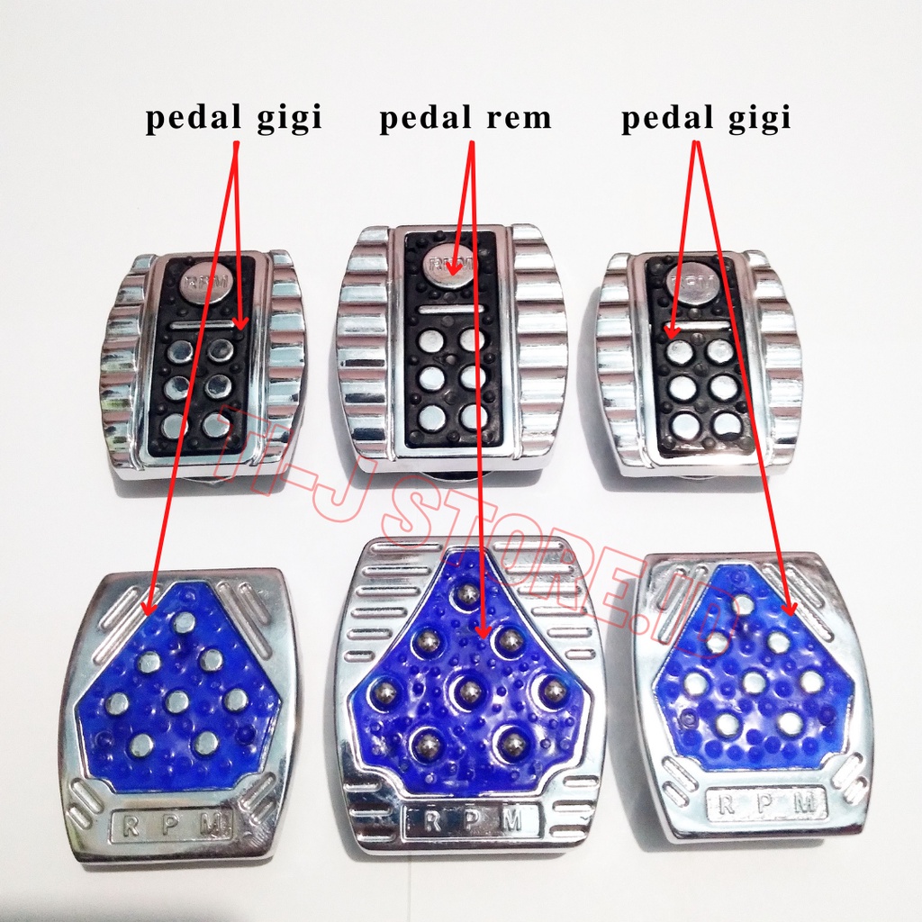 1 Set Cover Pijakan Pedal Gigi Dan Rem Besi Anti Slip Universal Untuk Semua Jenis Motor