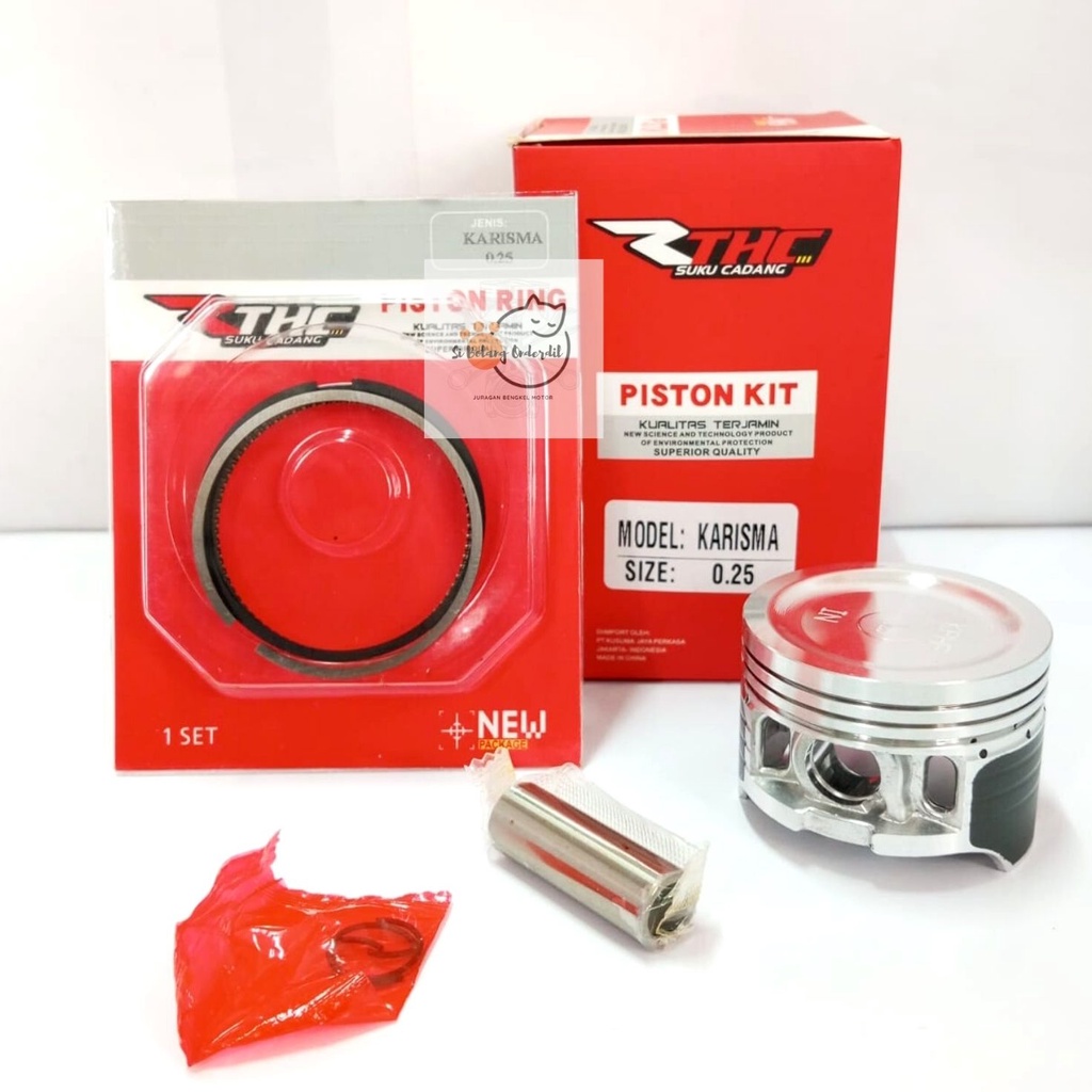 PISTON KIT KARISMA SEHER SET KARISMA SUPRA X 125 OS STD / 25 / 200 THALLAND/RTHC