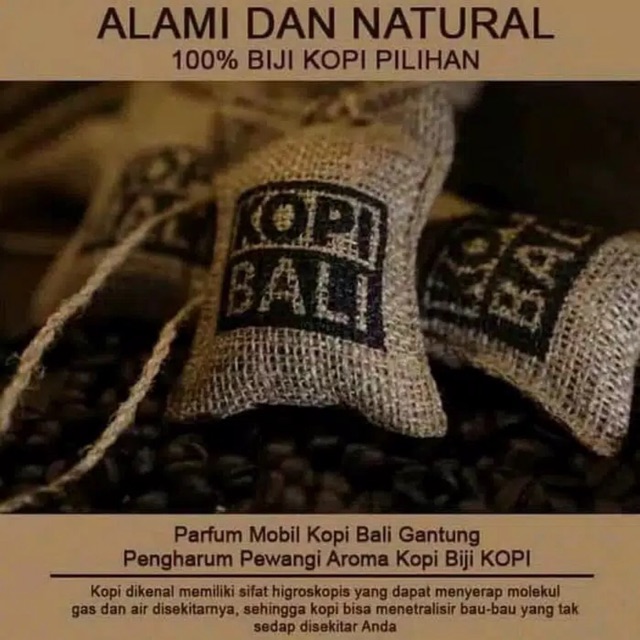 `ღ´ PHINKL `ღ´ Parfume mobil ruangan kopi bali karung zak parfum menghilangkan bau apek