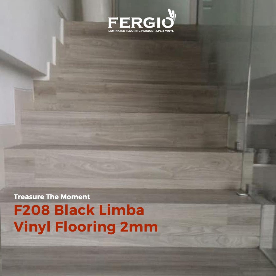 Fergio Lantai kayu vinyl - Black Limba F208