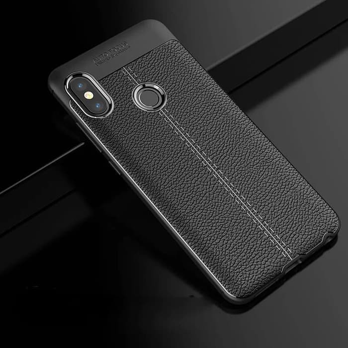 Case Autofocus Xiao Mi Redmi Note 5 Pro dan Redmi S2 Silikon SoftCase Lembut Jelly Black Hitam