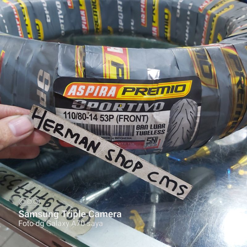 Ban aspira 110/80-14 - Ban Aspira Premio sportivo 110/80-14 Ban tubeless Aspira 110 80 14