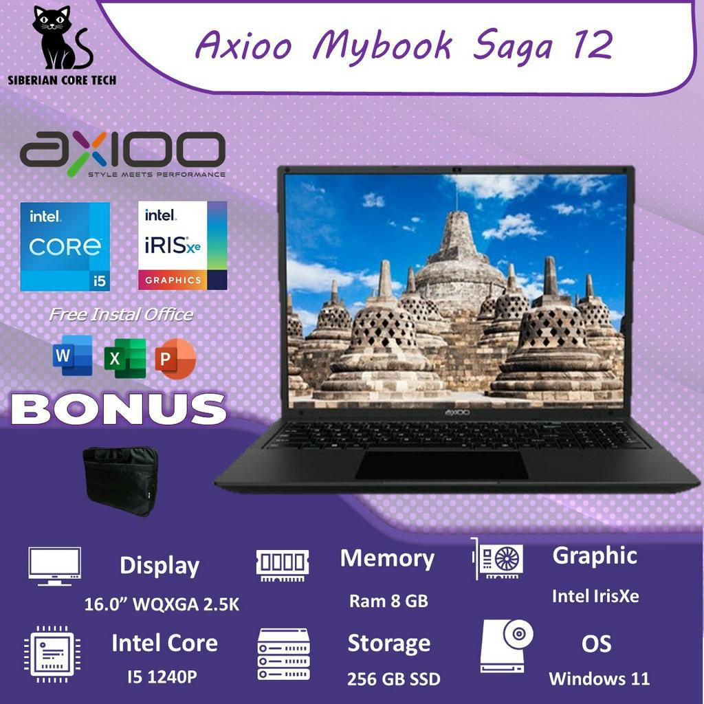 AXIOO MYBOOK SAGA 12 I5 1240P 8GB 256SSD W11 16.0WQXGA 2.5K GRY