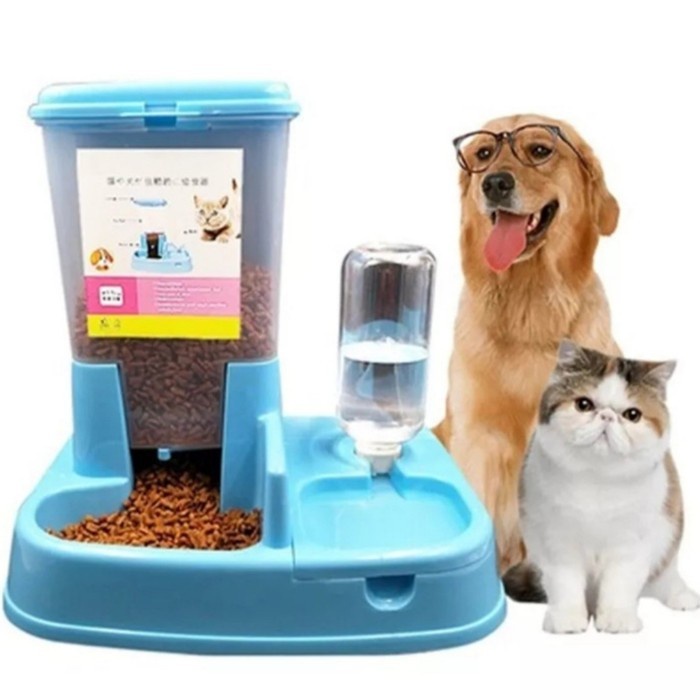 Tempat Makan Anjing Kucing Automatic Pet Food Dispenser Otomatis 4