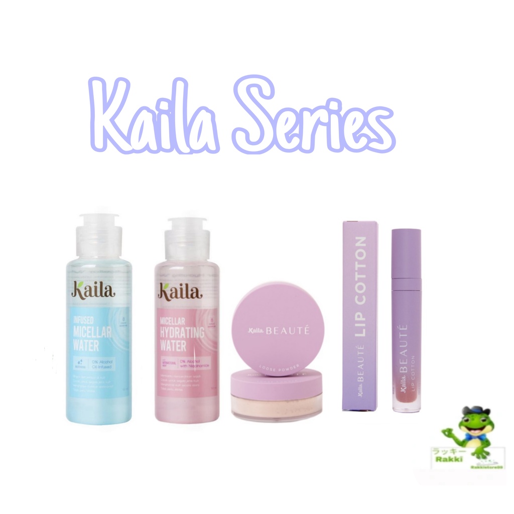 ❣️Rakkistore99❣️KAILA SERIES | Infused Micellar Water 100ml | Micellar Hydrating Water 100ml | Loose Powder | Lip Cotton (✔BPOM)