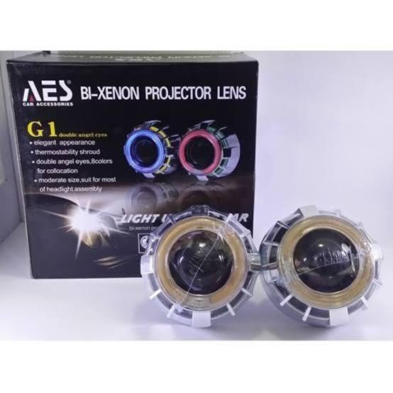 PROJIE AES / projector set HID AES kingkong murah