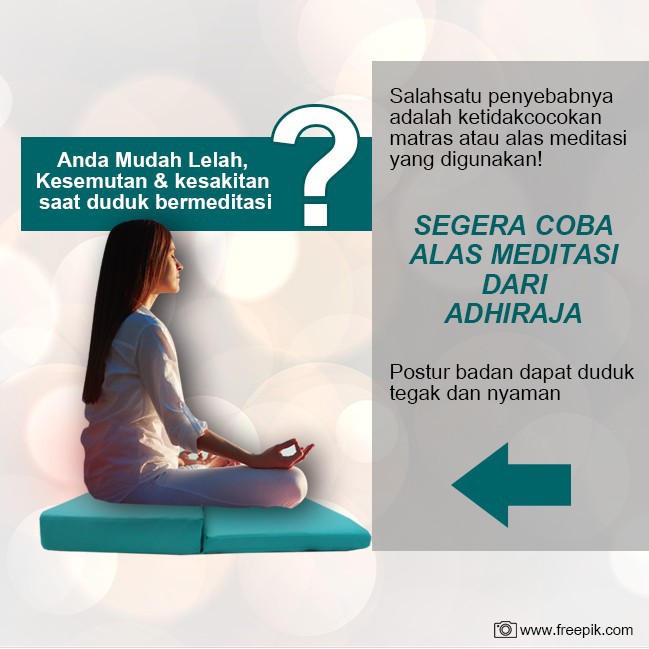 Matras / Bantal/Alas Meditasi (Bantal doa/duduk) Persegi Tosca