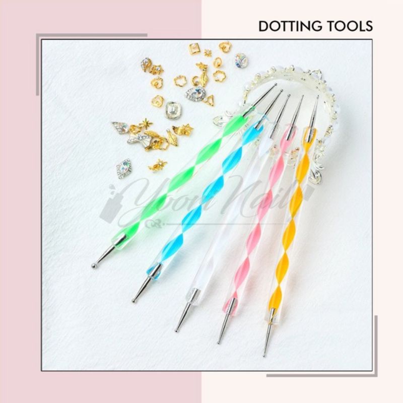 5pcs Dotting tools set nail art dotting tool dot pen brush nailart