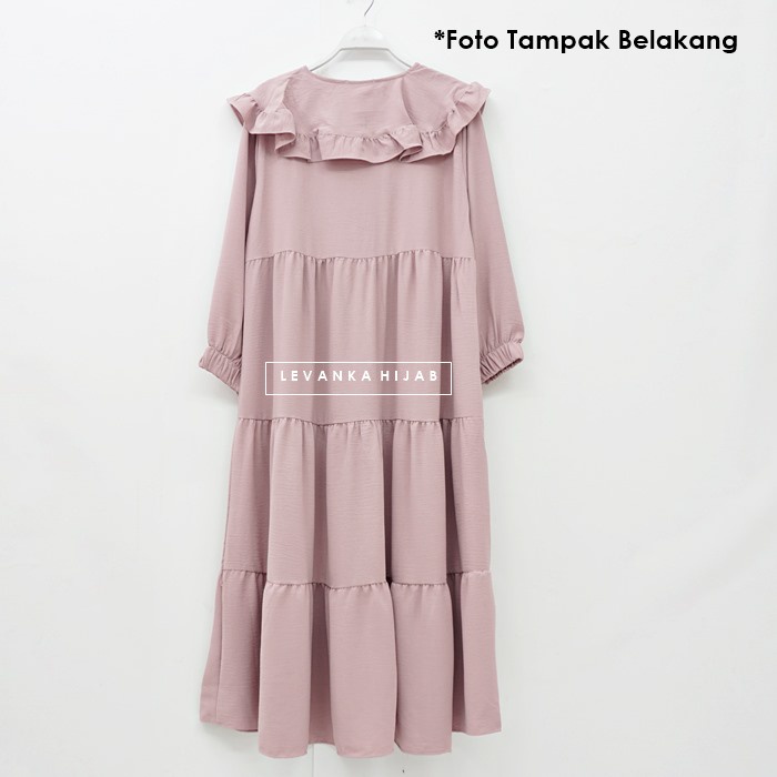 Midi Dress / LIVI Dress bahan Crinkle Airflow