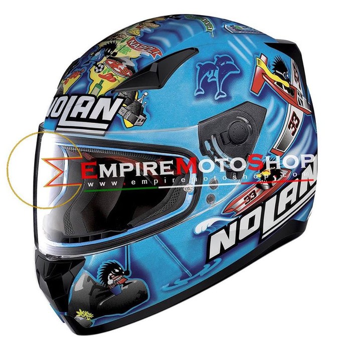 Jual Helm Nolan N60.5 Melandri Italy Pearl Blue N605 Murah