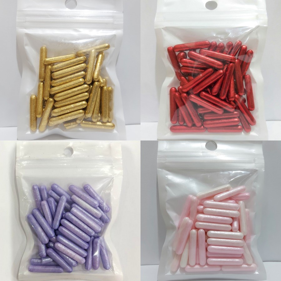 

SALE OBRAL MURAH Sprinkle Spikel Trimit Bentuk Stick 100gr – Topping Cake - Hiasan Kue