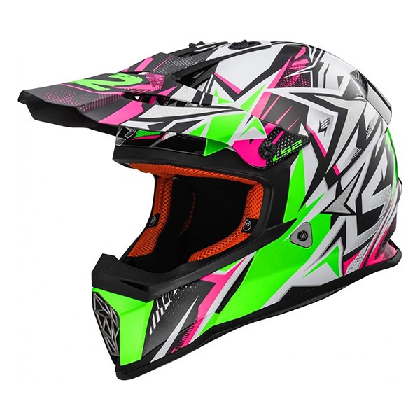 Helm Motorcross Motor Cross LS2 MX437 Fast Trail MX Trabas KTM CRF WR