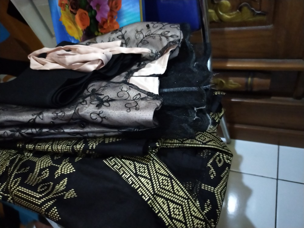 Cp Mayangsari Bunga Pagar Batik Brokat Couple Ayushita Free Slendang