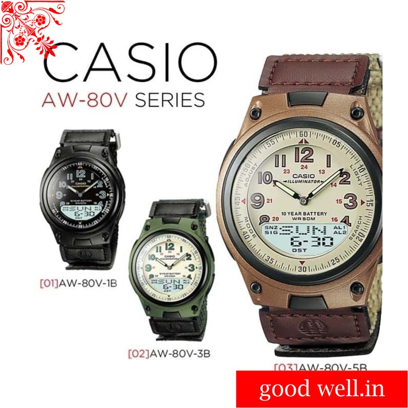JAM TANGAN CASIO AW 80V-5 ORIGINAL RESMI