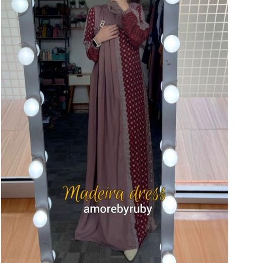 Terbaru GAMIS MADEIRA DRESORIGINAL AMORE BY RUBY