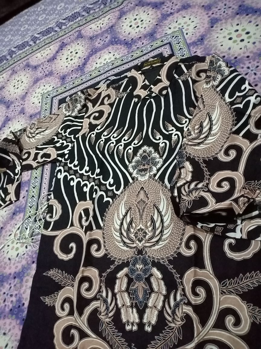 Kamandanu Mocca Kemeja Batik Pria Full Furing Bahan Katun Primisima