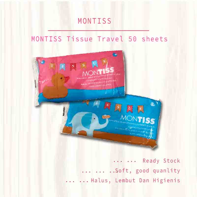 Montiss Pop Up Tisu 200 Sheet / Travel Pack