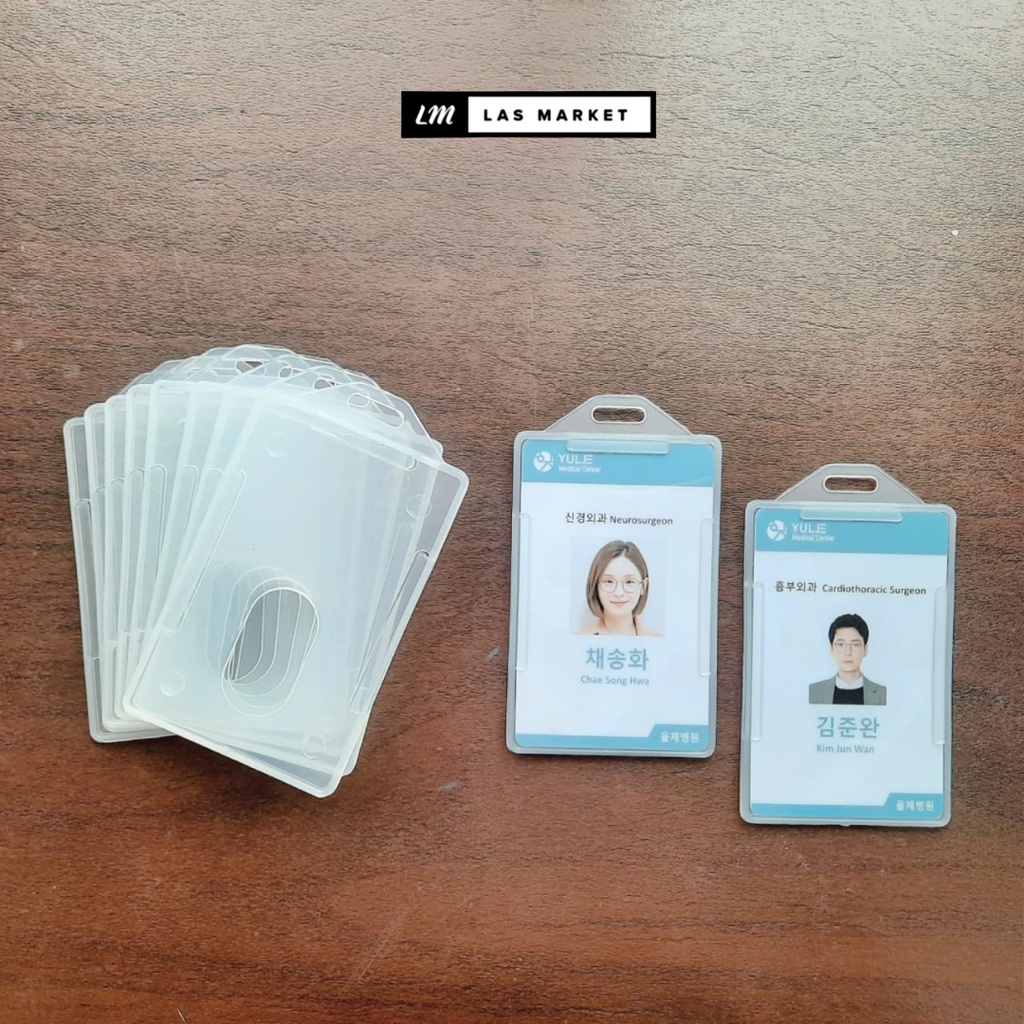 

CARD HOLDER | TEMPAT ID CARD PLASTIK BENING CASE NAME TAG TRANSPARAN TOP LOADER