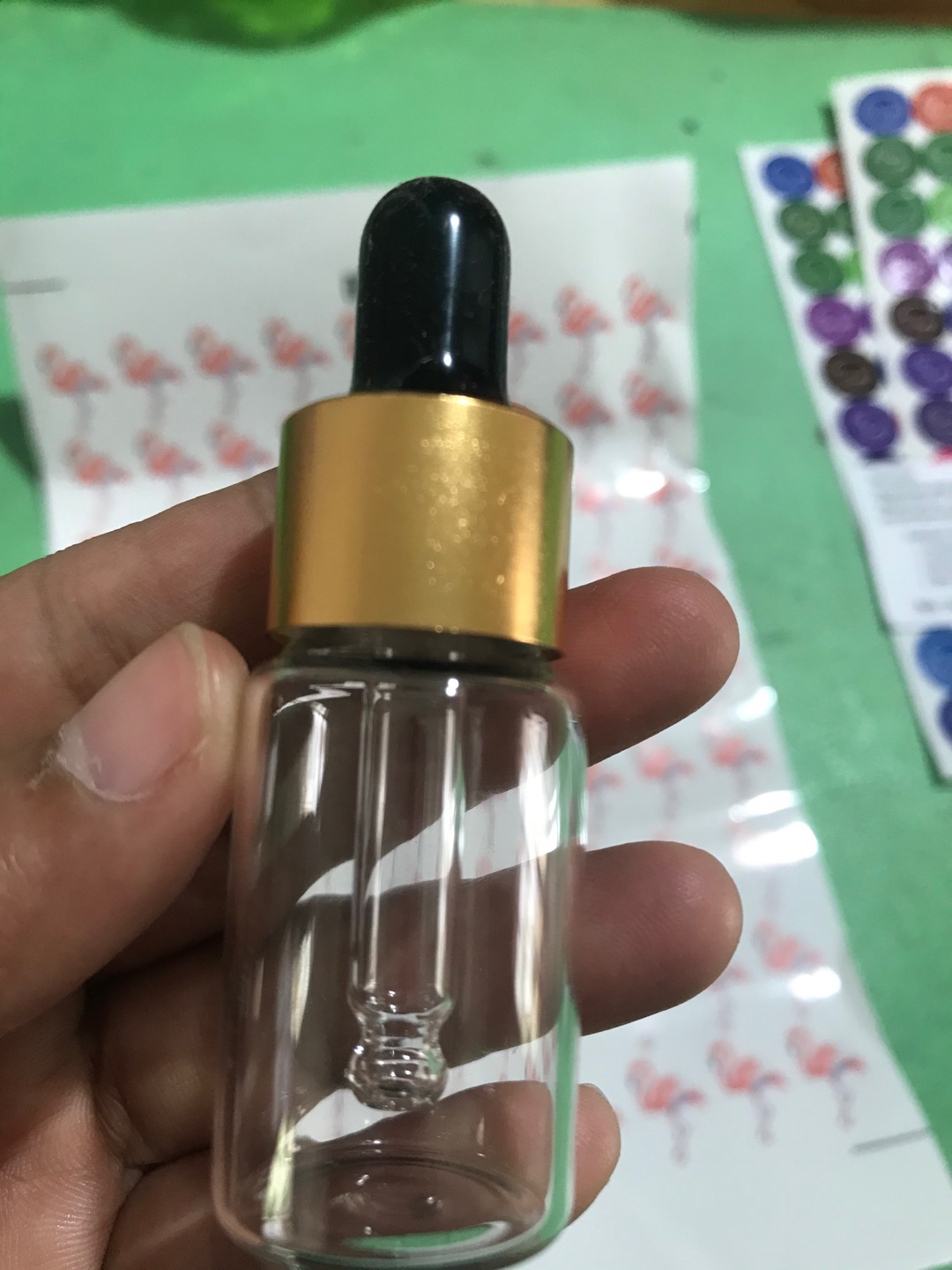 Botol Pipet Kaca Clear 10ml - Bottle Dropper Accessories Essential Oil