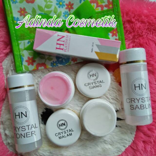 Cream Hn Crystal /Krim Hn kristal/crim cristal / Embos kecil / Hn original + Serum Hn Platinum ori