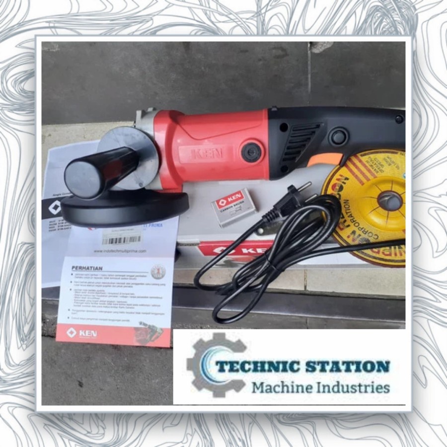 Mesin gerinda tangan KEN 7 inch angle grinder Ken 9950D original