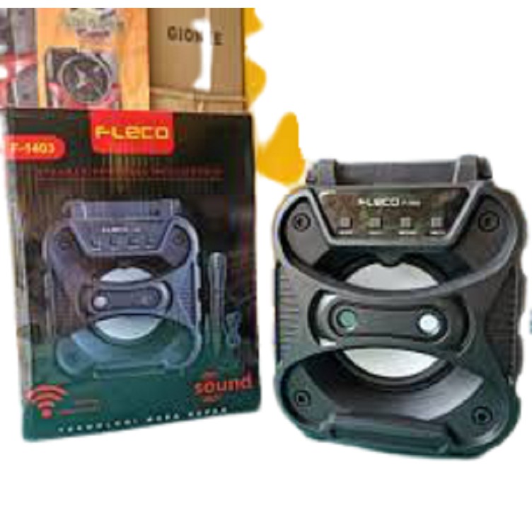 Speaker Fleco Bluetooth F-1403 + MIC kabel. MP3 .FM .USB