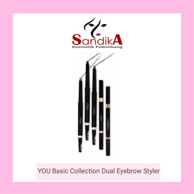 YOU Basic Collection Dual Eyebrow Styler [ Precise Brow Definer/Natural Pigment Brow]