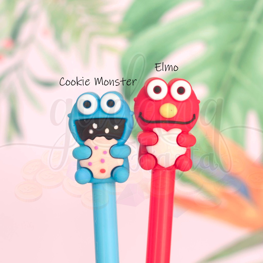 

Pulpen Gel Karakter Monster Merah Jalan Wijen Monster Kue Lucu Bolpen Unik GH 307149