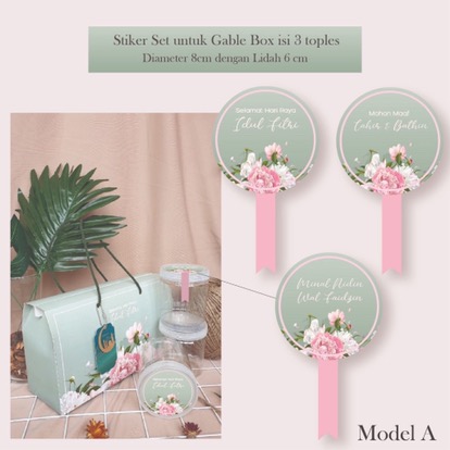 5 Set Stiker Gable Box Design Soft