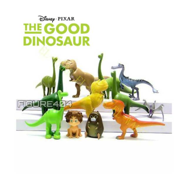 Action Figure / Mainan Miniatur Topper Good Dinosaur Dino set isi 12 dinosaurus