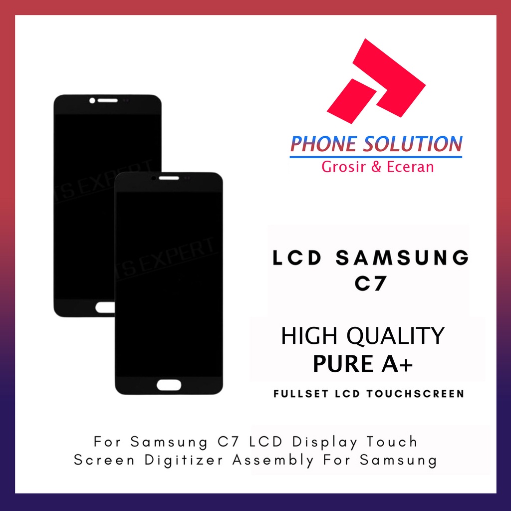 LCD Samsung C7 C700 Fullset Touchscreen // Supplier LCD Samsung - Garansi 1 Bulan