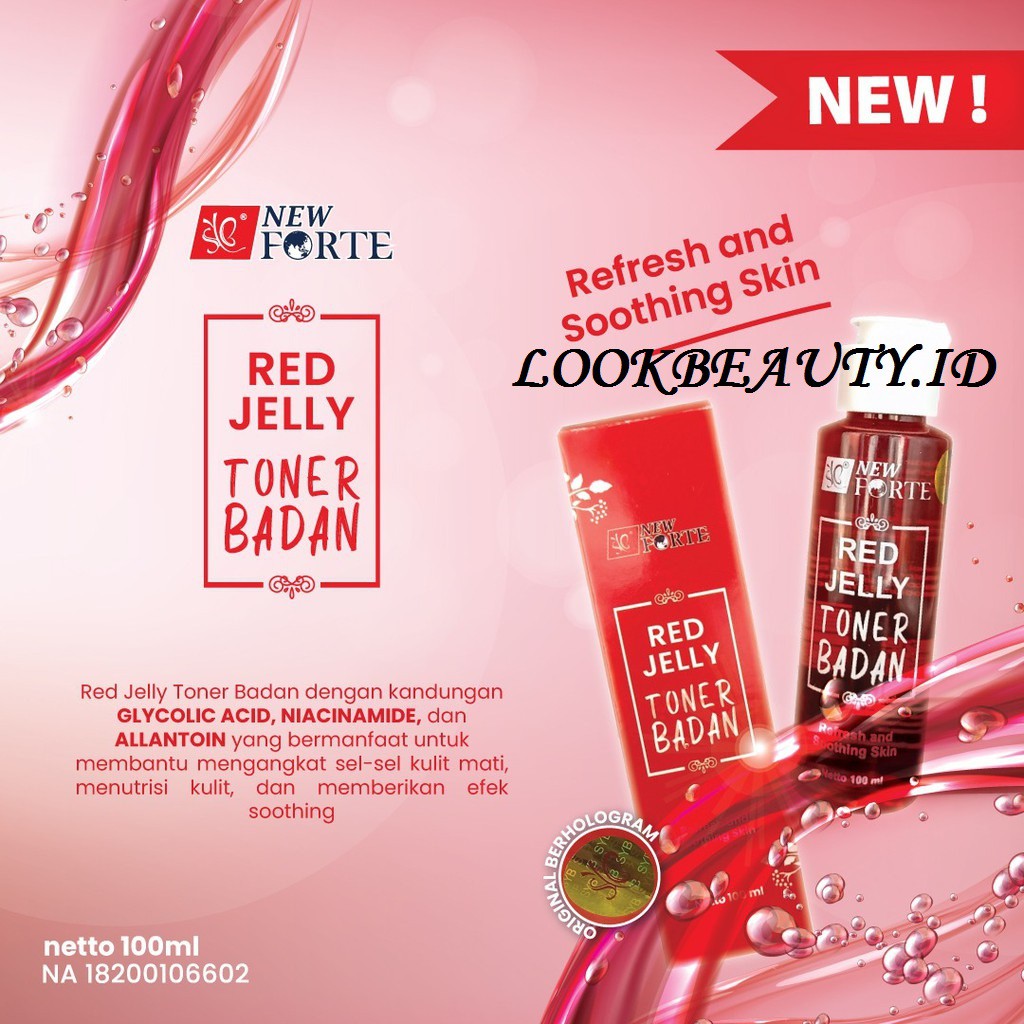 TONER BADAN FORTE BY SYB ORIGINAL - BPOM/ SYB RED JELLY TONER BADAN