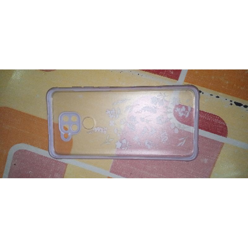 silicon case hp redmi note 9 motif bunga seken/bekas masih bagus