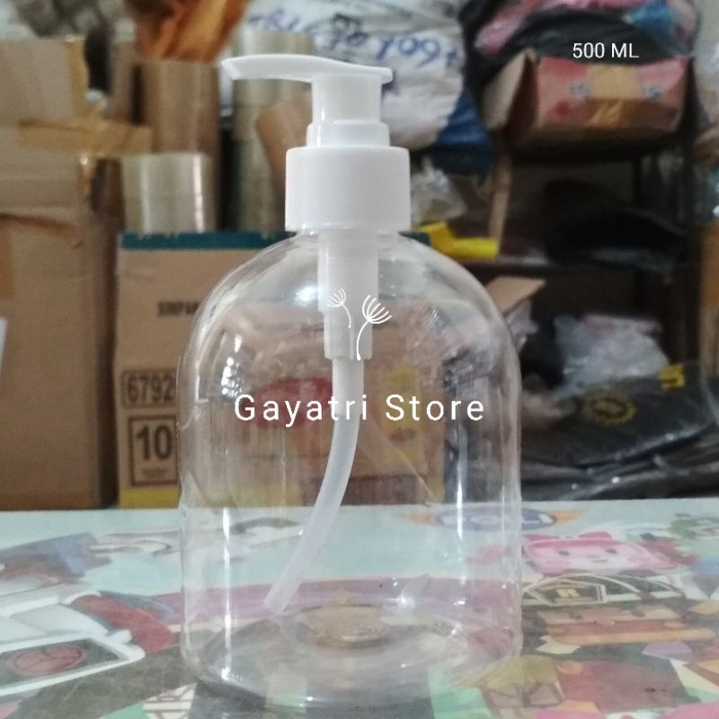 BOTOL SABUN 500 ML PUMP PUTIH / BOTOL HAND SOAP / BOTOL CUCI TANGAN / BOTOL REFILL SABUN CAIR