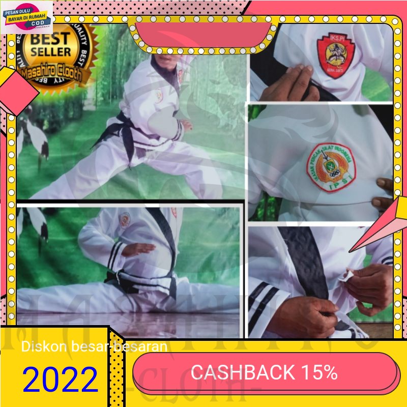 BAJU IKSPI KERA SAKTI TERMURAH BISA BAYAR DI TEMPAT. Seragam latihan iks pi kerasakti. ( bordir ). S